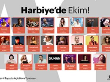 Harbiye Açık Hava Ekimde yine müzik dolu