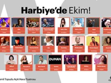 Harbiye Açık Hava Ekimde yine müzik dolu